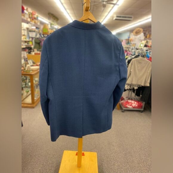 VTG Hunt Valley Mens 46 Long Blue Sports Coat - Picture 4 of 4